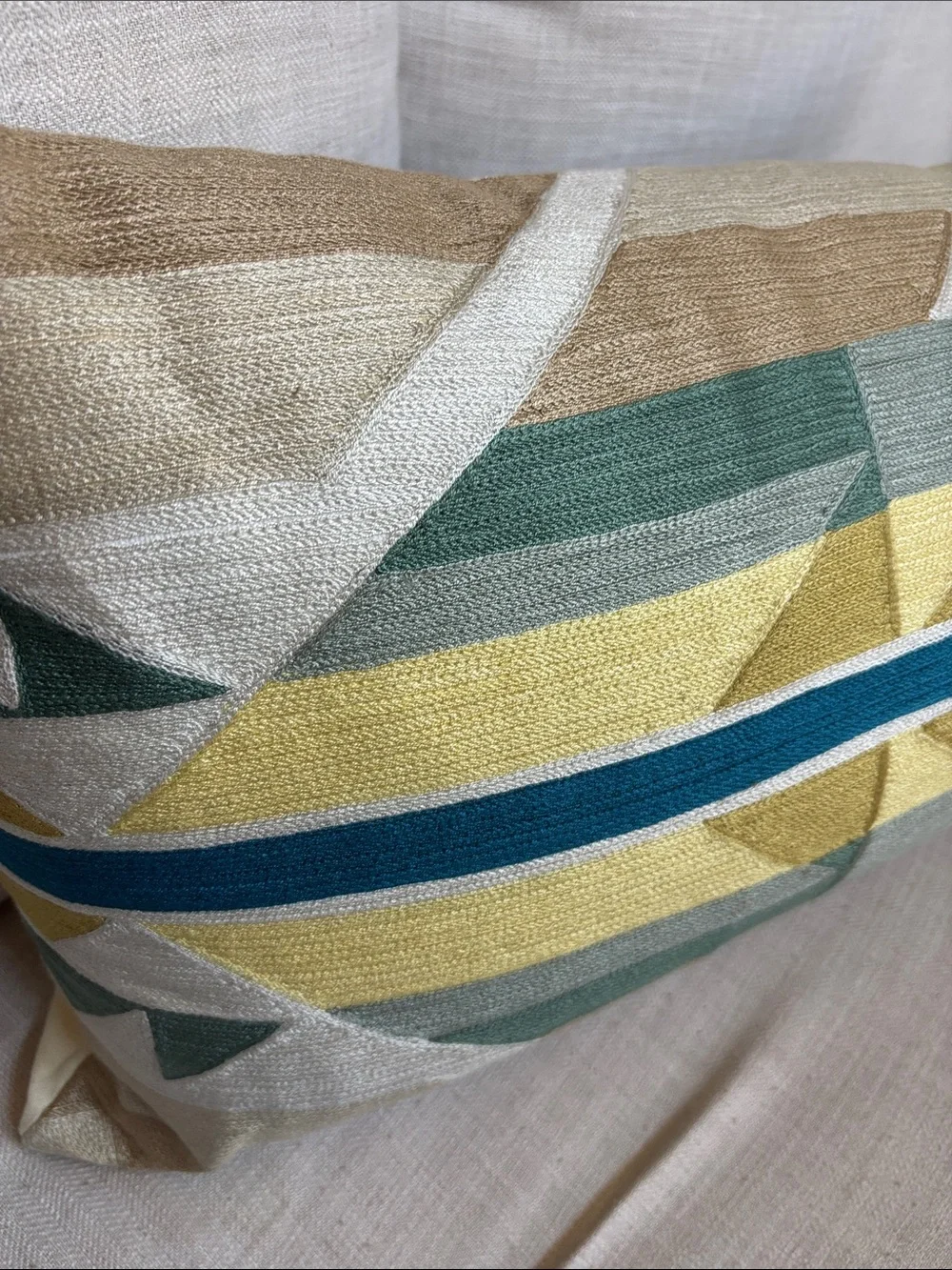 Pendleton Geometric Lumbar Throw Pillow Multicolor Southwest Accent Pillow NWT